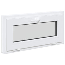 Kelderraam RISOR 80 x 40 cm PVC en glas Wit
