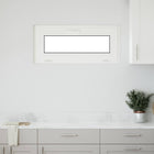 Kelderraam 90x40 cm PVC glas wit