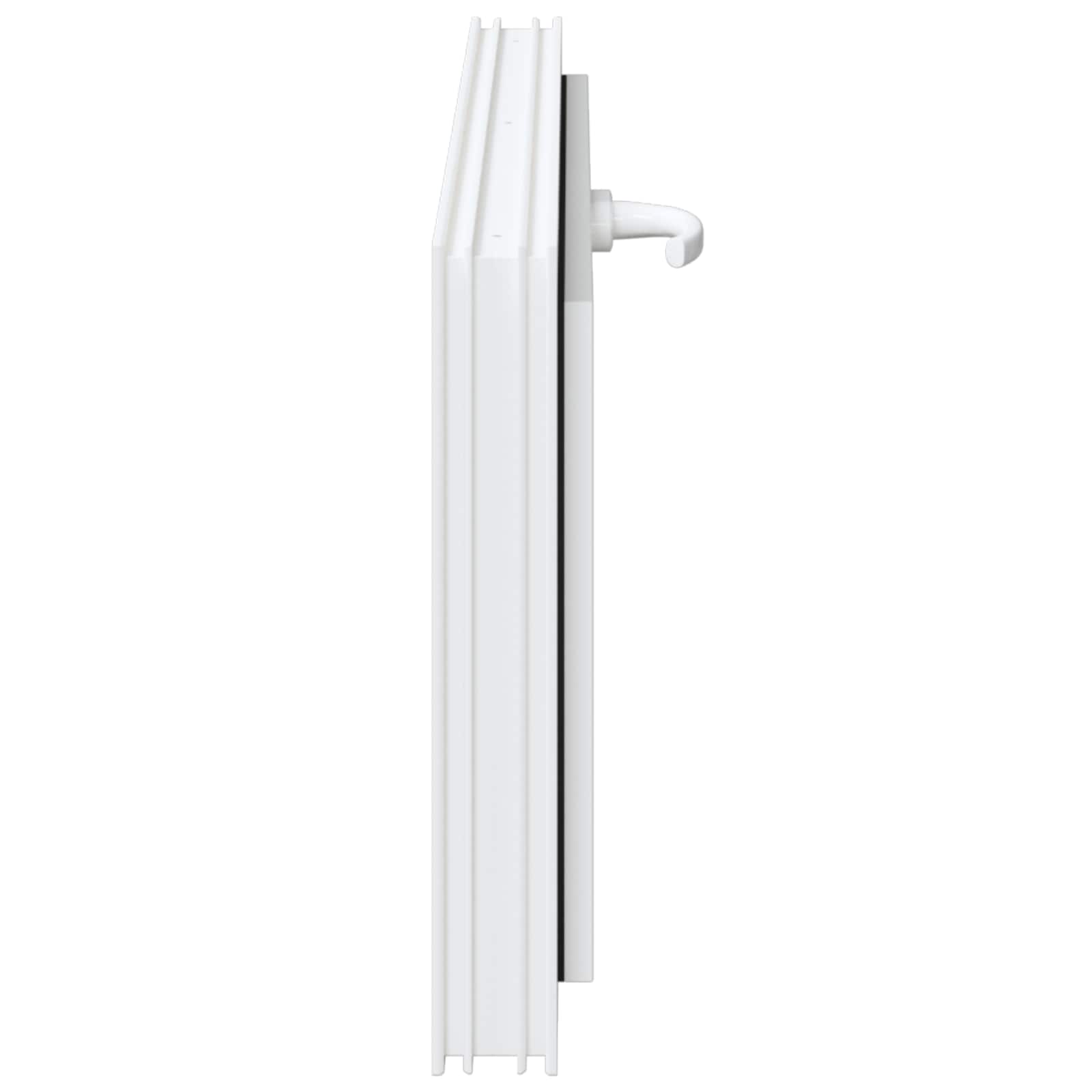 Kelderraam RISOR 90 x 40 cm PVC en glas Wit