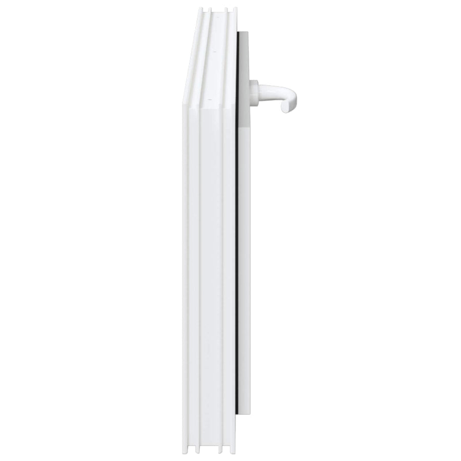 Kelderraam RISOR 90 x 40 cm PVC en glas Wit