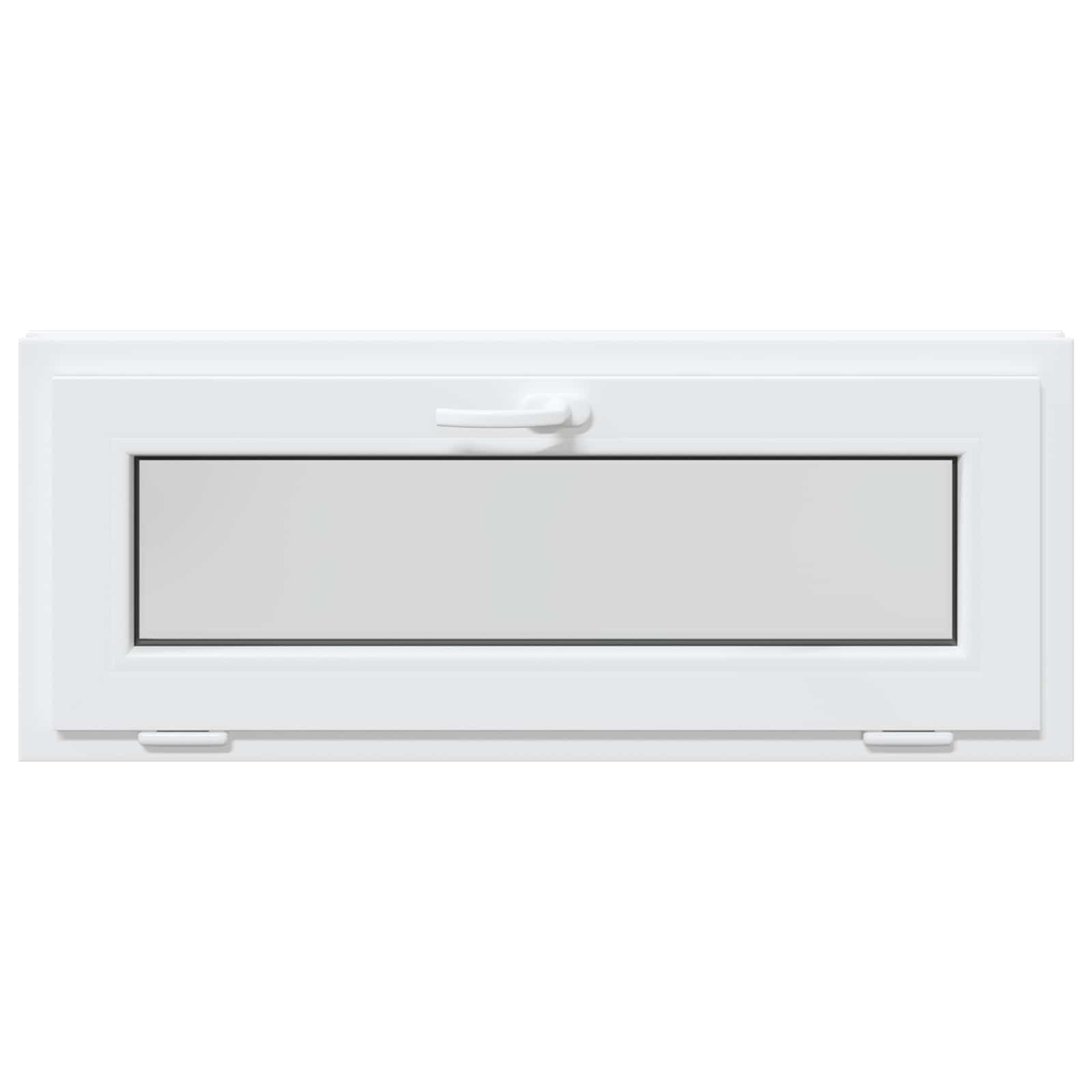 Kelderraam RISOR 100 x 40 cm PVC en glas Wit