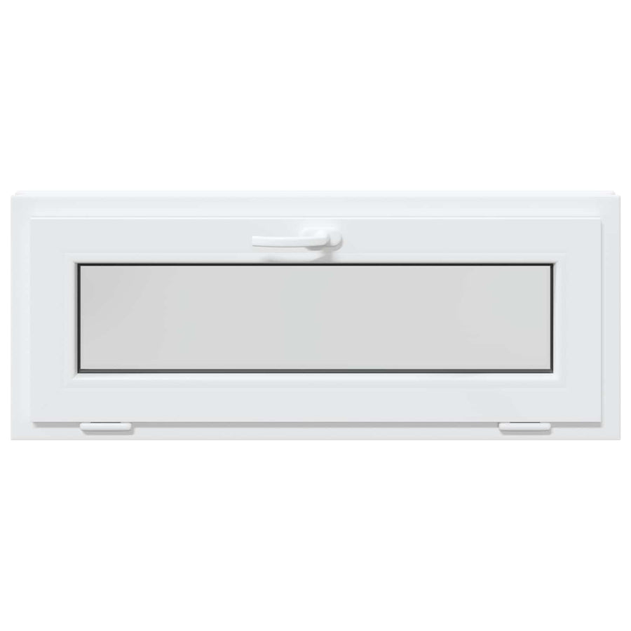 Kelderraam RISOR 100 x 40 cm PVC en glas Wit