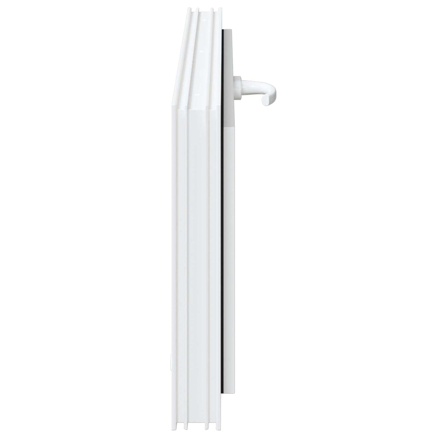 Kelderraam RISOR 100 x 40 cm PVC en glas Wit
