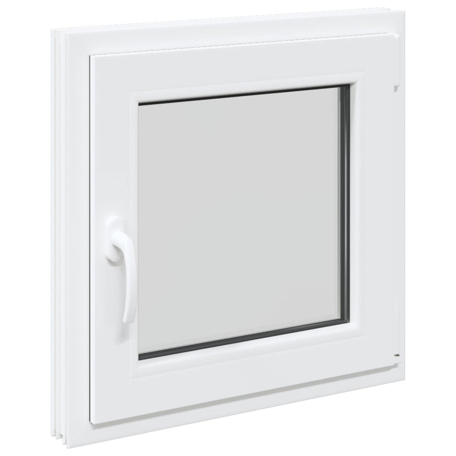 Kelderraam RISOR Wit 50 x 50 cm PVC en glas