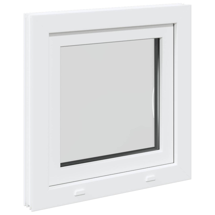 Kelderraam RISOR Wit 50 x 50 cm PVC en glas