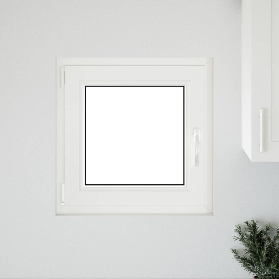 Kelderraam RISOR Wit 50 x 50 cm PVC en glas