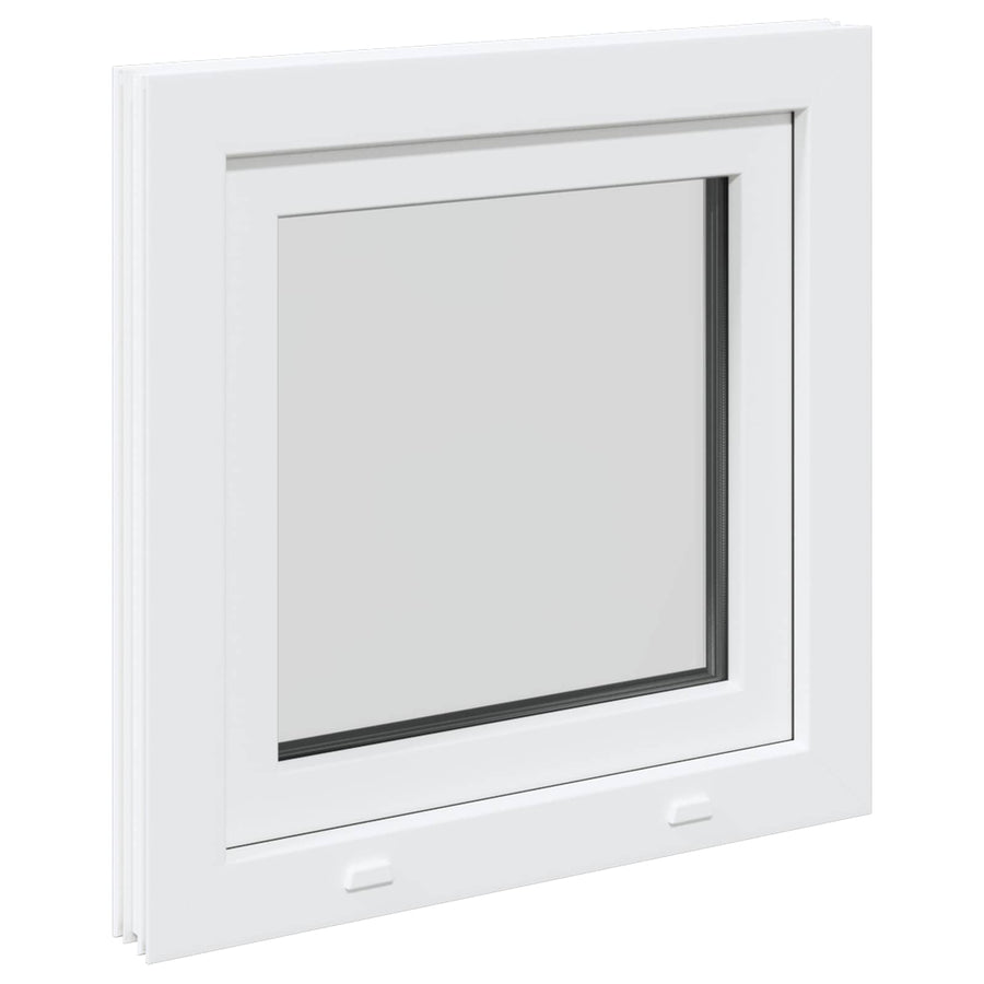 Kelderraam RISOR Wit 50 x 50 cm PVC en glas