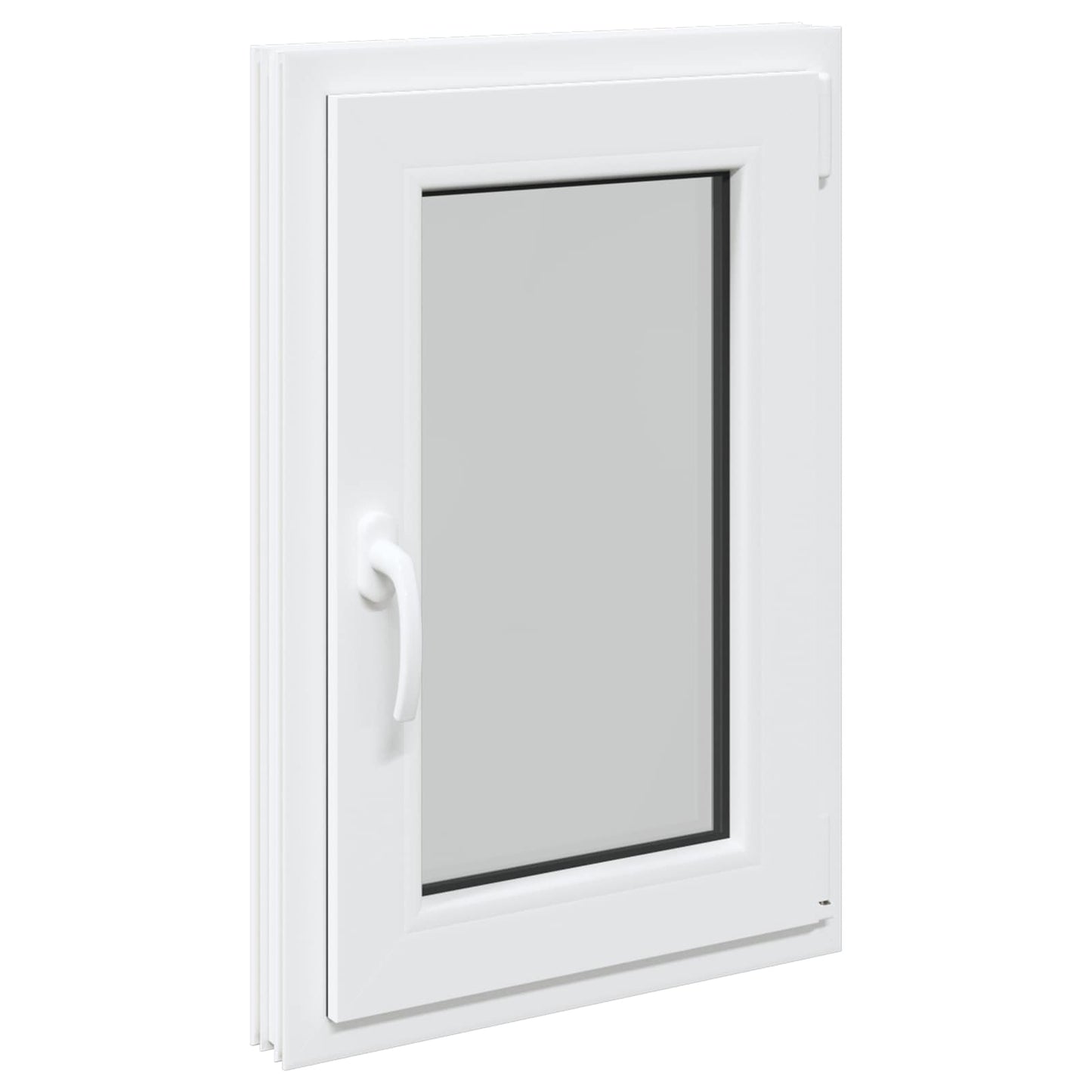 Kelderraam RISOR Wit 50 x 75 cm PVC en glas
