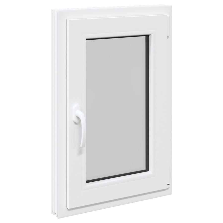 Kelderraam RISOR Wit 50 x 75 cm PVC en glas