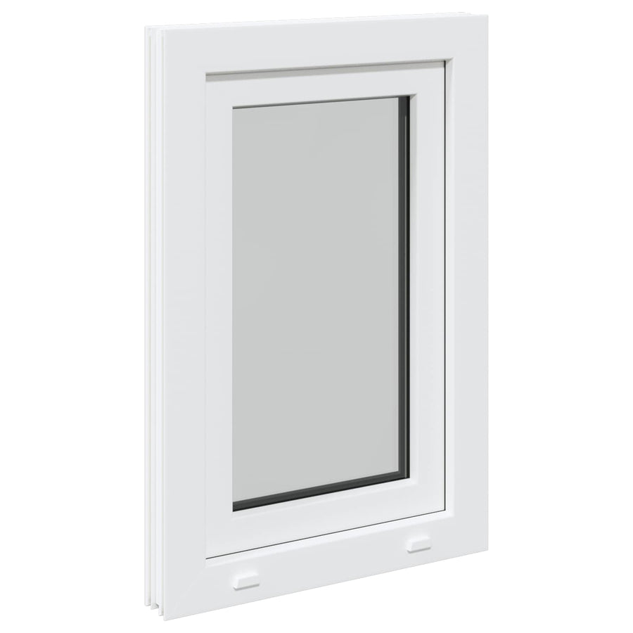 Kelderraam RISOR Wit 50 x 75 cm PVC en glas