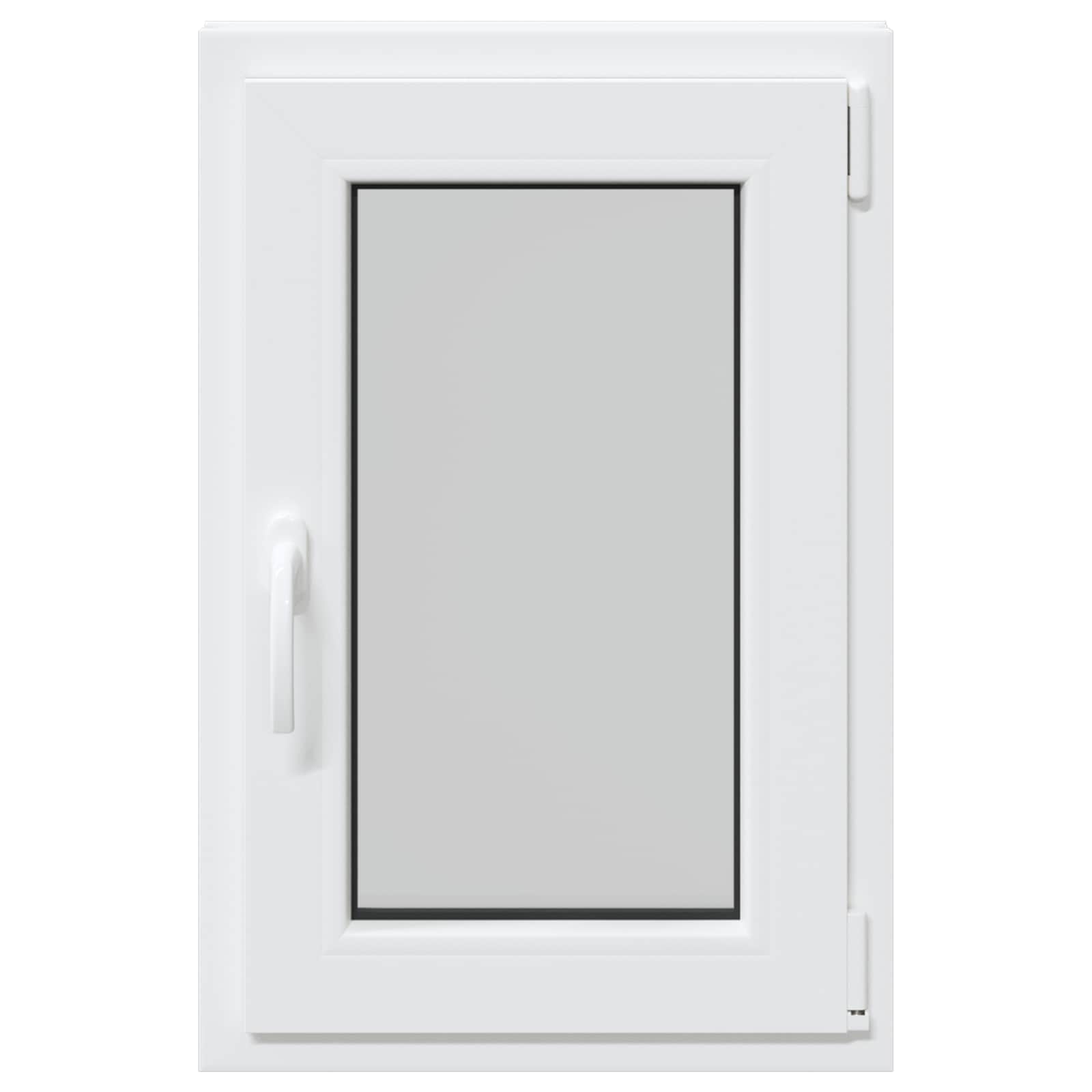 Kelderraam RISOR Wit 50 x 75 cm PVC en glas