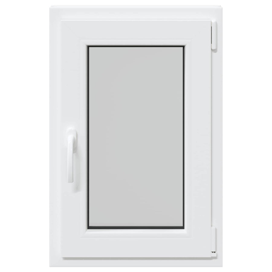 Kelderraam RISOR Wit 50 x 75 cm PVC en glas