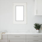 Kelderraam 50x75 cm wit PVC glas