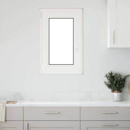 Kelderraam RISOR Wit 50 x 75 cm PVC en glas