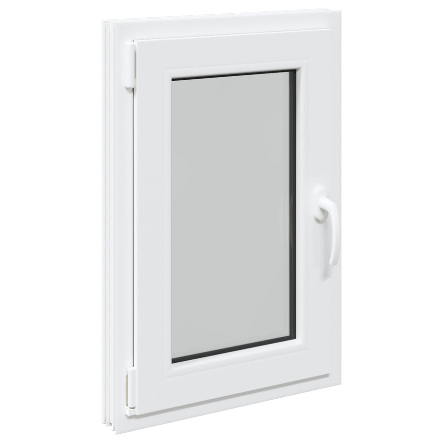 Kelderraam RISOR Wit 50 x 75 cm PVC en glas