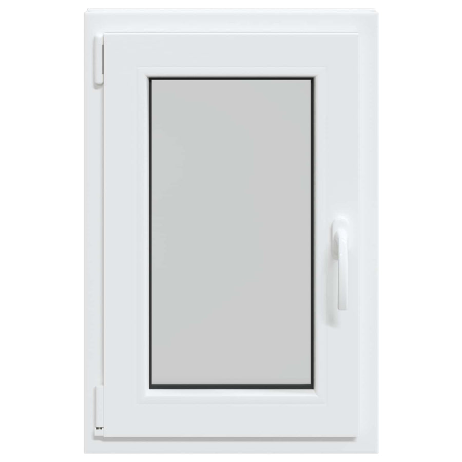 Kelderraam RISOR Wit 50 x 75 cm PVC en glas