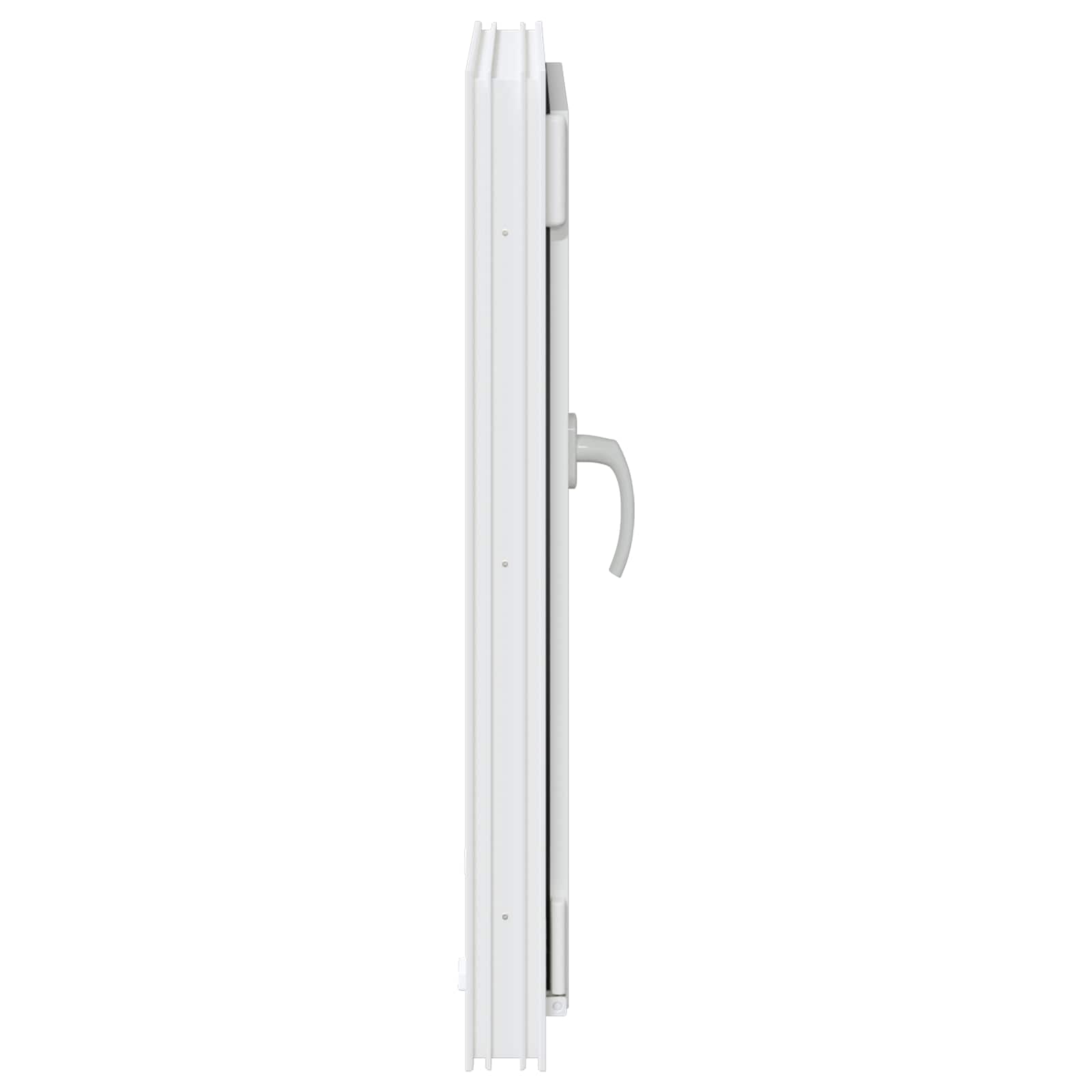 Kelderraam RISOR Wit 50 x 75 cm PVC en glas