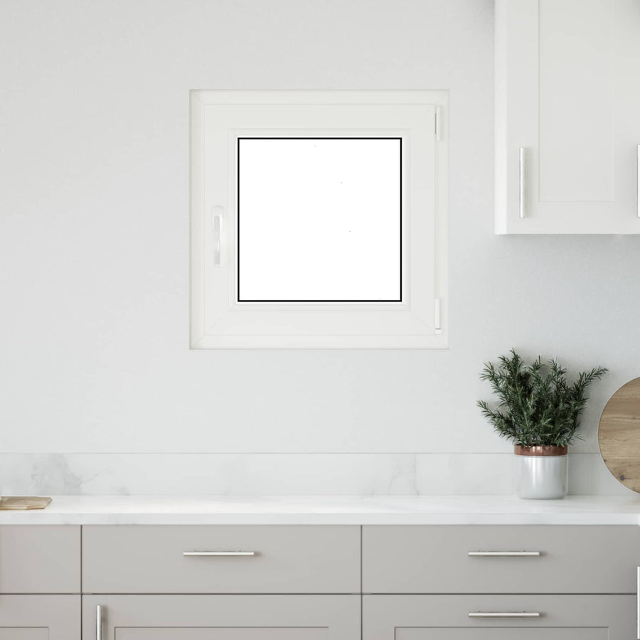 Kelderraam RISOR Wit 60 x 60 cm PVC en glas