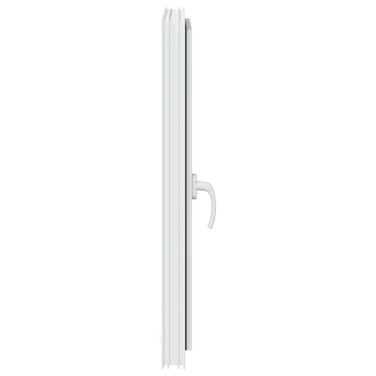 Kelderraam RISOR 60 x 80 cm PVC en glas Wit