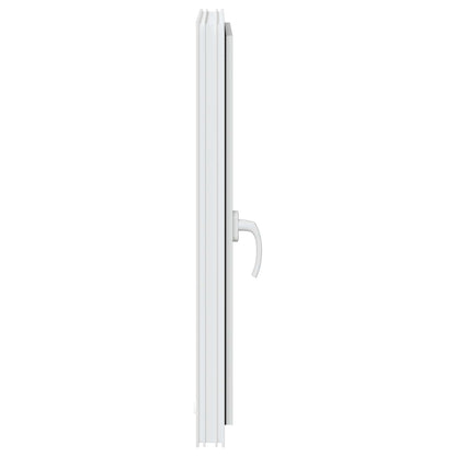 Kelderraam RISOR 60 x 80 cm PVC en glas Wit