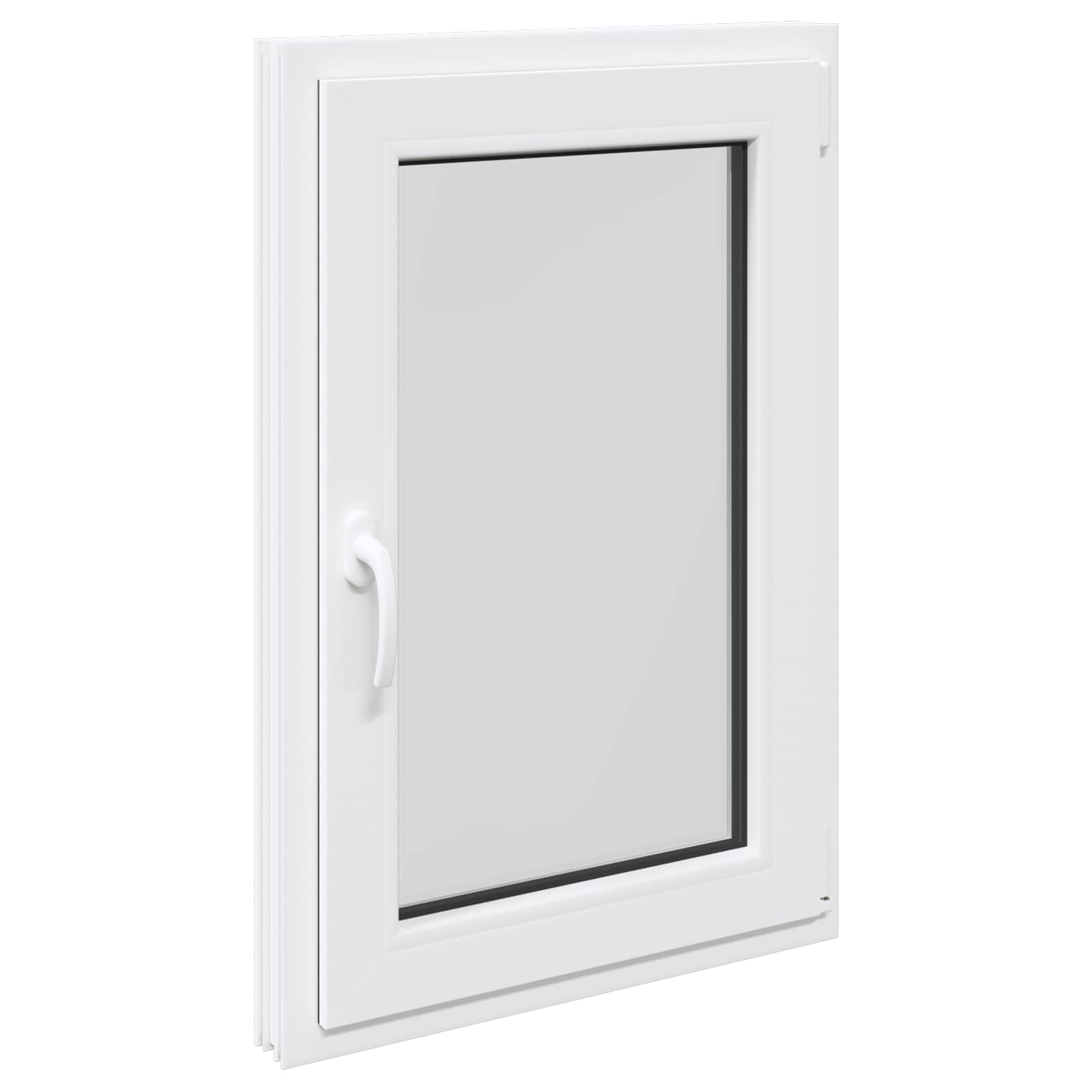 Kelderraam RISOR Wit 60 x 100 cm PVC en glas