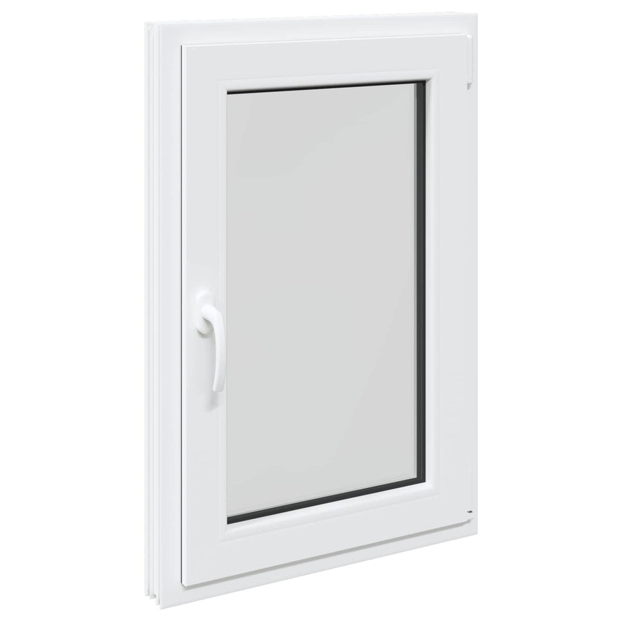 Kelderraam RISOR Wit 60 x 100 cm PVC en glas