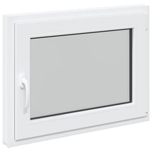 Kelderraam RISOR Wit 80 x 50 cm PVC en glas