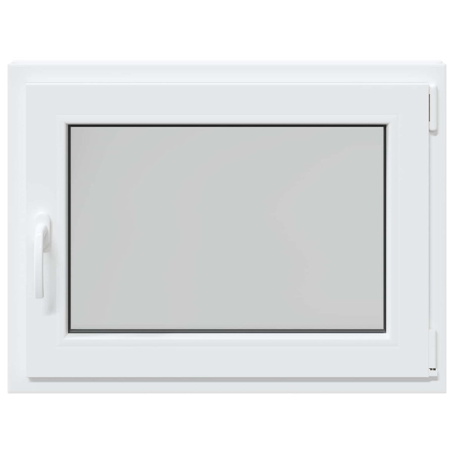 Kelderraam RISOR Wit 80 x 60 cm PVC en glas