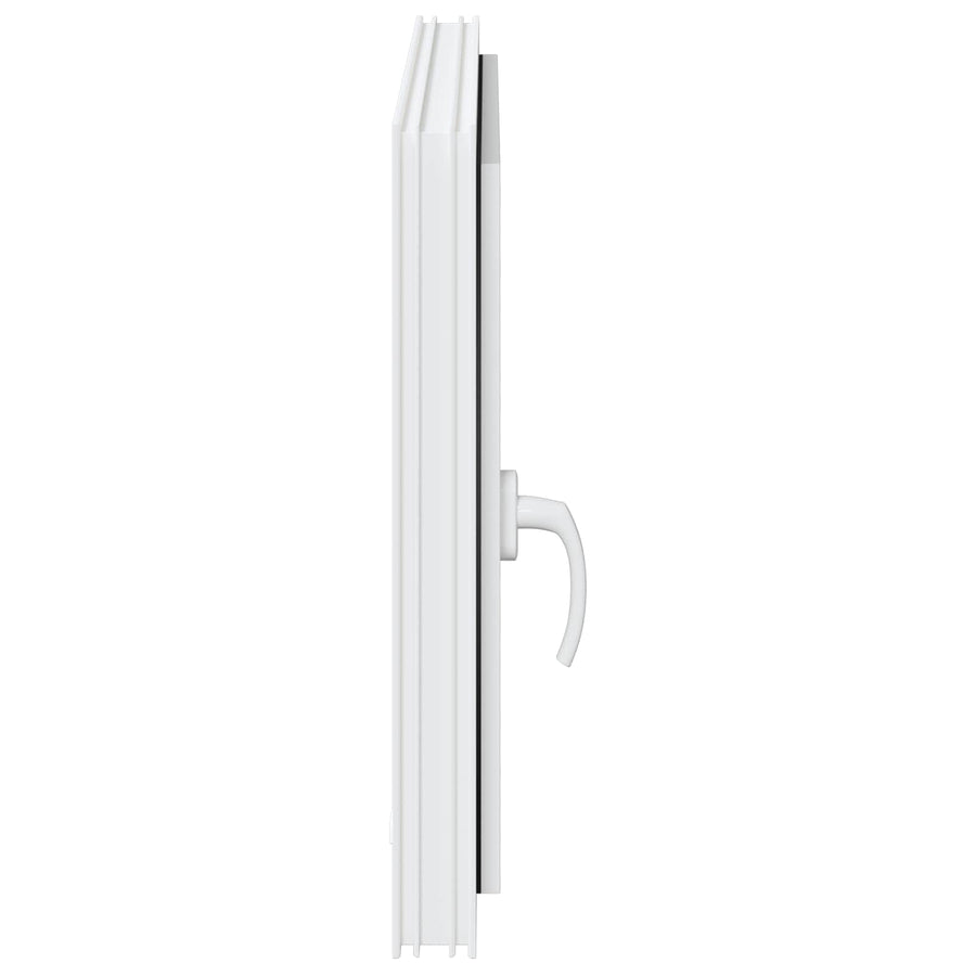 Kelderraam RISOR Wit 80 x 60 cm PVC en glas