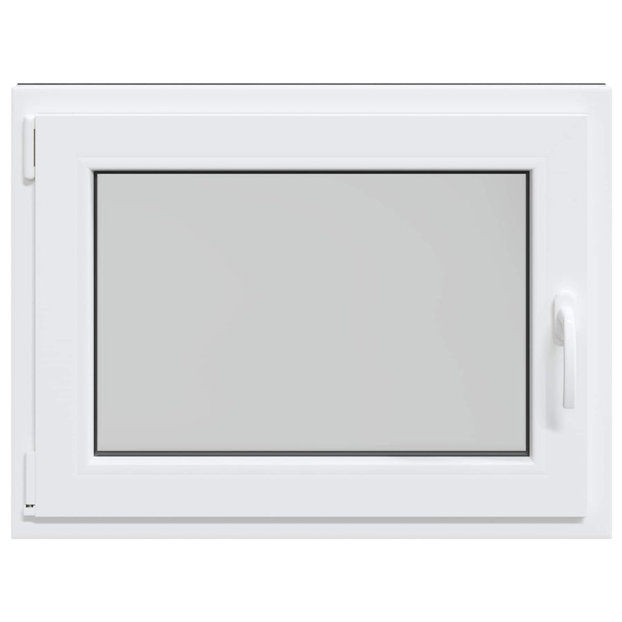 Kelderraam RISOR Wit 80 x 60 cm PVC en glas