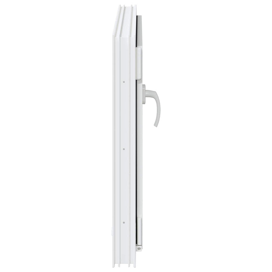 Kelderraam RISOR Wit 80 x 60 cm PVC en glas
