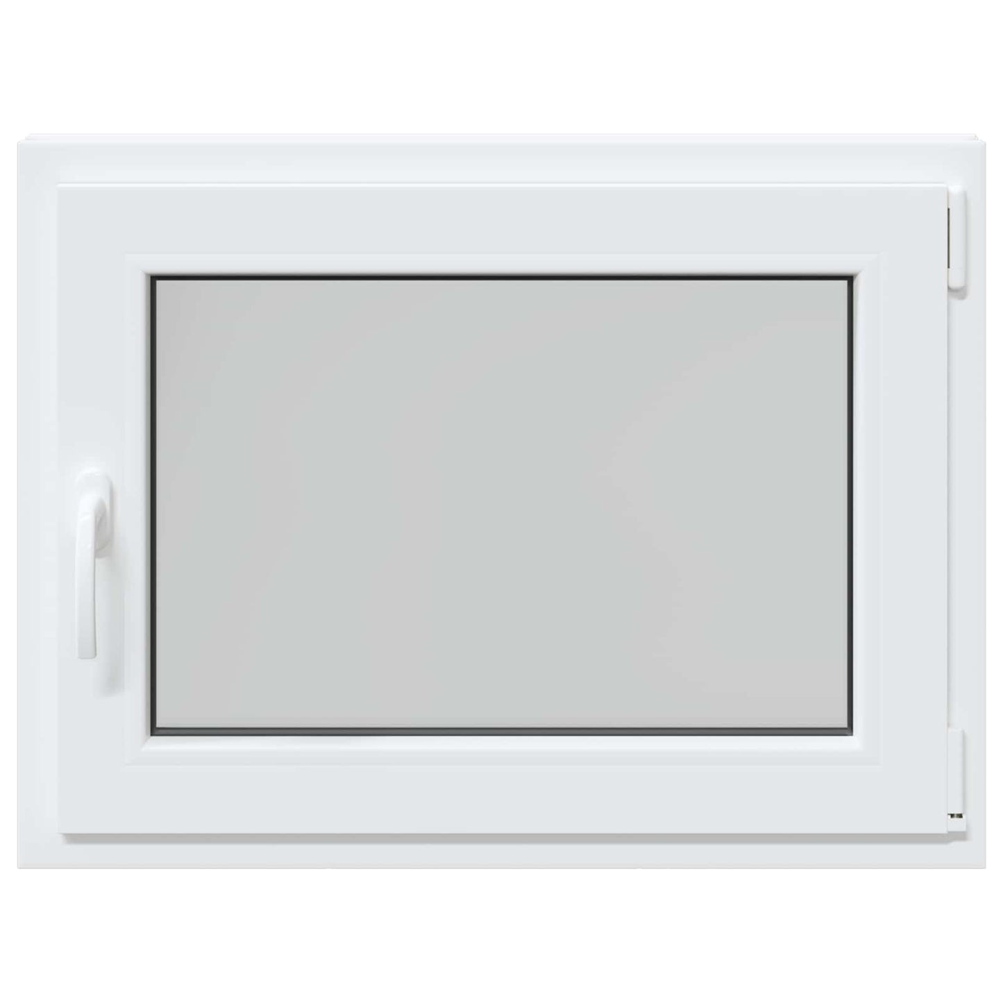 Kelderraam RISOR Wit 80 x 70 cm PVC en glas