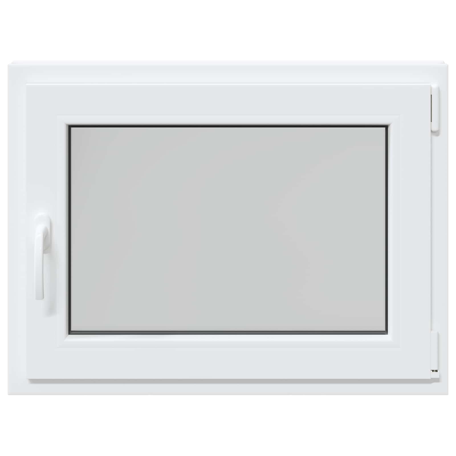 Kelderraam RISOR Wit 80 x 70 cm PVC en glas
