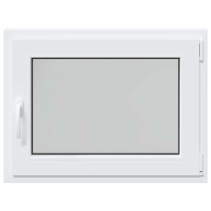 Kelderraam RISOR Wit 80 x 70 cm PVC en glas