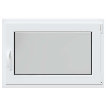 Kelderraam RISOR Wit 90 x 60 cm PVC en glas