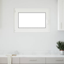 Kelderraam RISOR Wit 90 x 60 cm PVC en glas