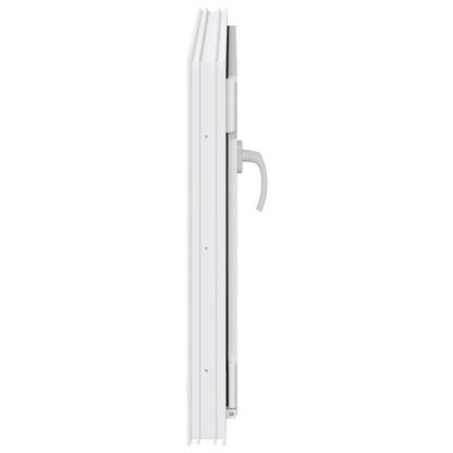Kelderraam RISOR Wit 90 x 60 cm PVC en glas