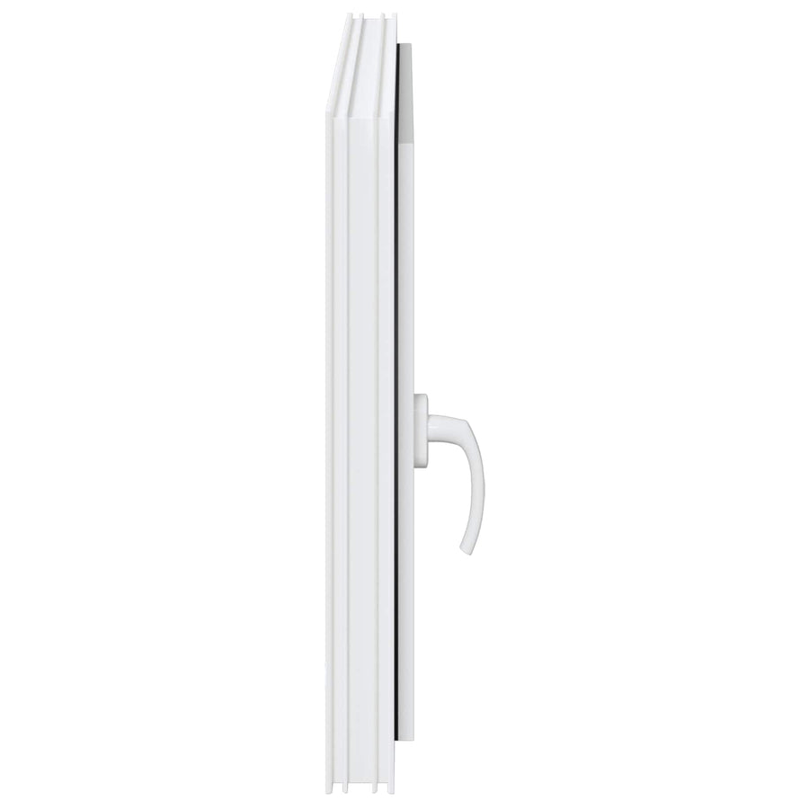 Kelderraam RISOR Wit 90 x 70 cm PVC en glas