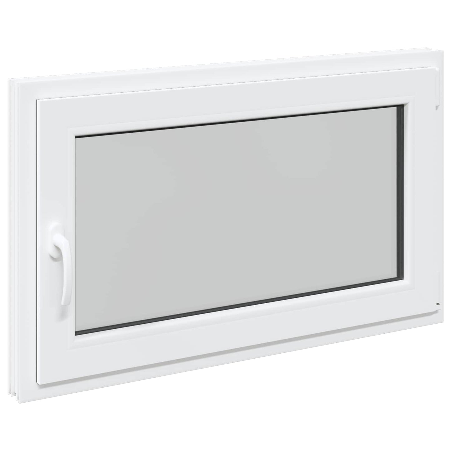 Kelderraam RISOR Wit 100 x 50 cm PVC en glas