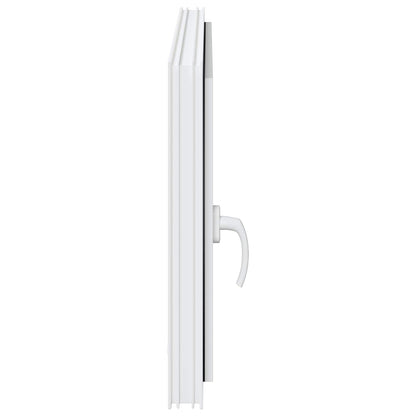Kelderraam RISOR Wit 100 x 50 cm PVC en glas