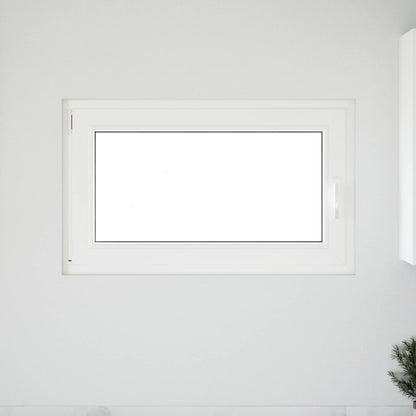 Kelderraam RISOR Wit 100 x 60 cm PVC en glas