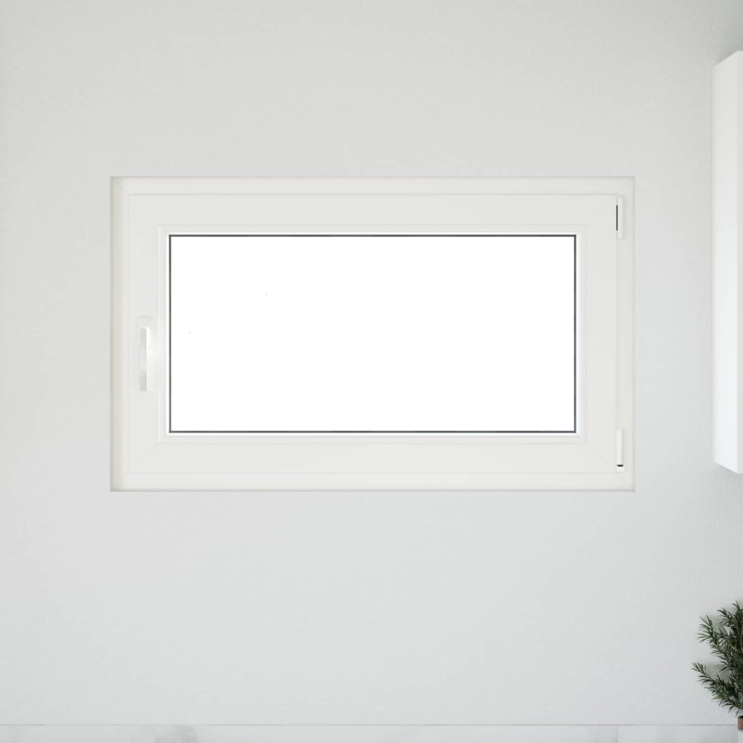 Kelderraam RISOR Wit 100 x 70 cm PVC en glas
