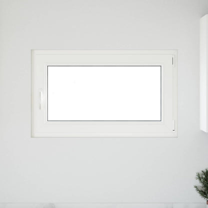 Kelderraam RISOR Wit 100 x 70 cm PVC en glas