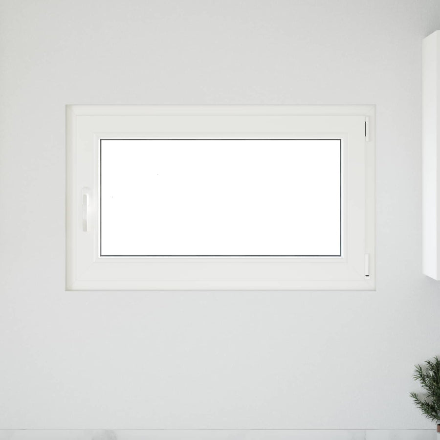 Kelderraam RISOR Wit 100 x 70 cm PVC en glas