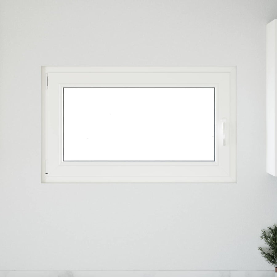 Kelderraam RISOR Wit 100 x 70 cm PVC en glas