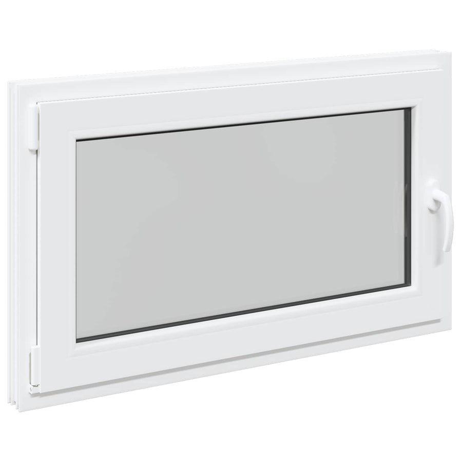 Kelderraam RISOR Wit 100 x 70 cm PVC en glas