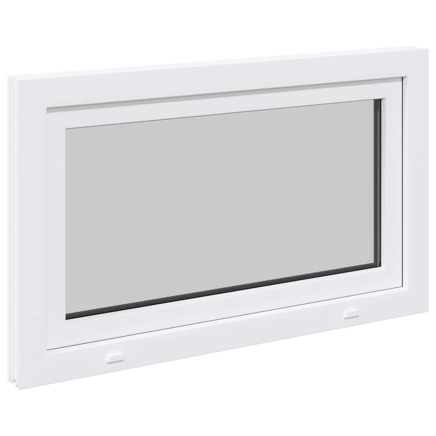 Kelderraam RISOR Wit 100 x 70 cm PVC en glas