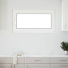 Kelderraam 110x50 cm wit PVC glas