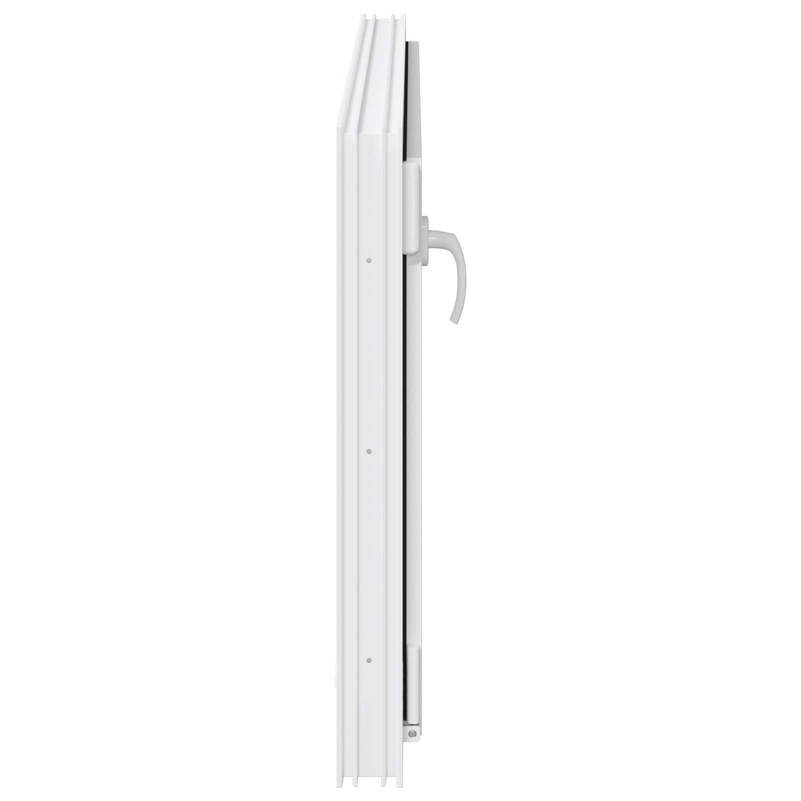 Kelderraam RISOR Wit 110 x 60 cm PVC en glas