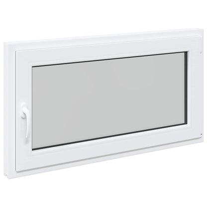 Kelderraam RISOR Wit 110 x 70 cm PVC en glas